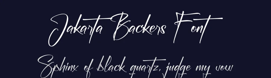 Jakarta Backers Font by letterfabric — Script Handwritten Font — thumbnail 2