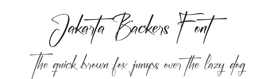 Jakarta Backers Font by letterfabric — Script Handwritten Font