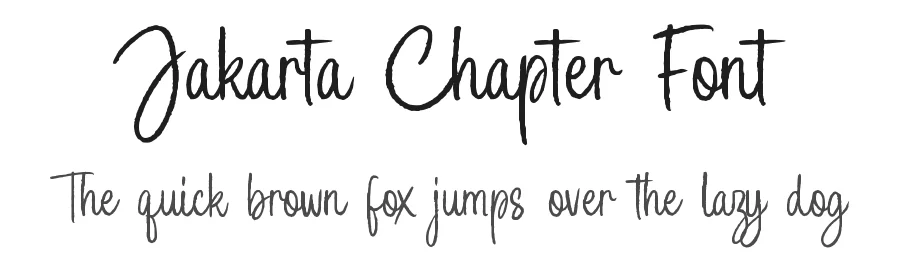 Jakarta Chapter Font by Allouse.Studio — Script Handwritten Font