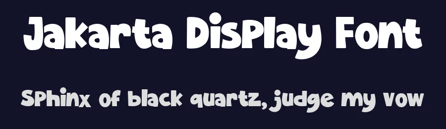 Jakarta Display Font by graffitype — Display Font — thumbnail 2