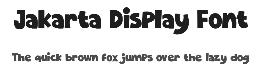 Jakarta Display Font by graffitype — Display Font