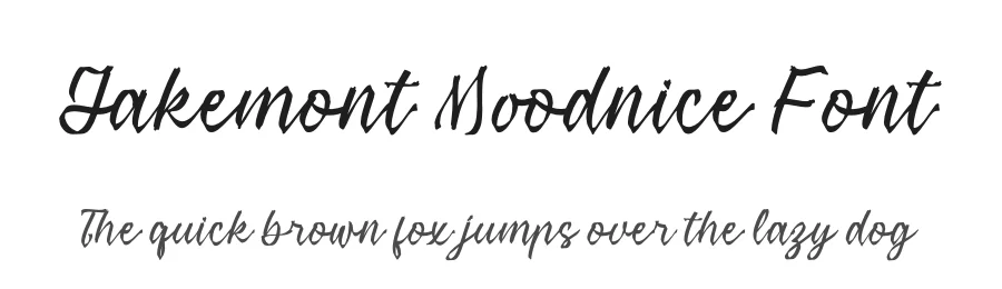 Jakemont Moodnice Font by perspectype — Script Handwritten Font