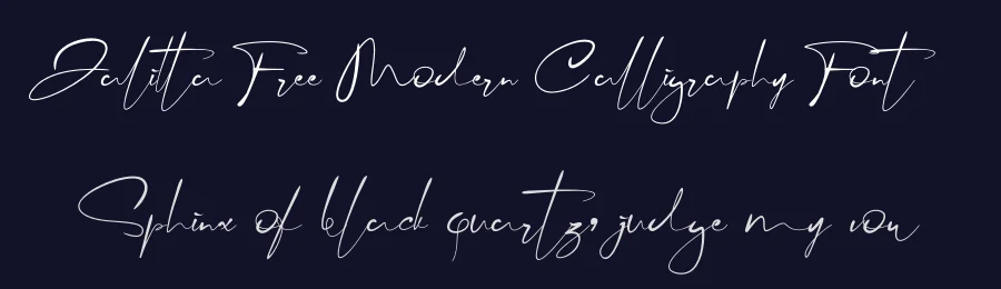 Jalitta Free Modern Calligraphy Font by khaiuns — Script Handwritten Font — thumbnail 2