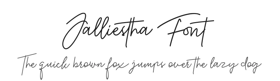 Jalliestha Font by zeenesia studio — Script Handwritten Font