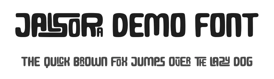 Jalsora Demo Font by ahweproject — Display Font