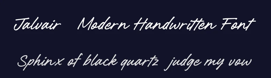 Jalvair – Modern Handwritten Font by Youthlabs Studio — Script Handwritten Font — thumbnail 2