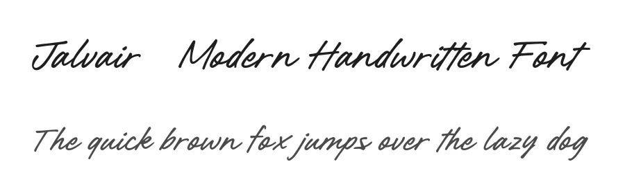 Jalvair – Modern Handwritten Font by Youthlabs Studio — Script Handwritten Font