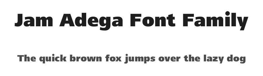 Jam Adega Font Family by JAM Type Design β Sans Serif Font