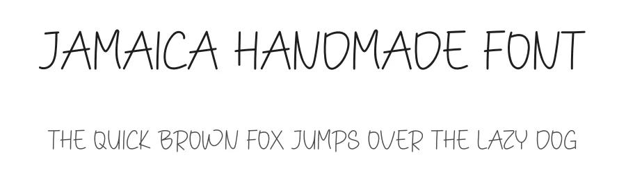 Jamaica Handmade Font by freshtypeink — Display Font