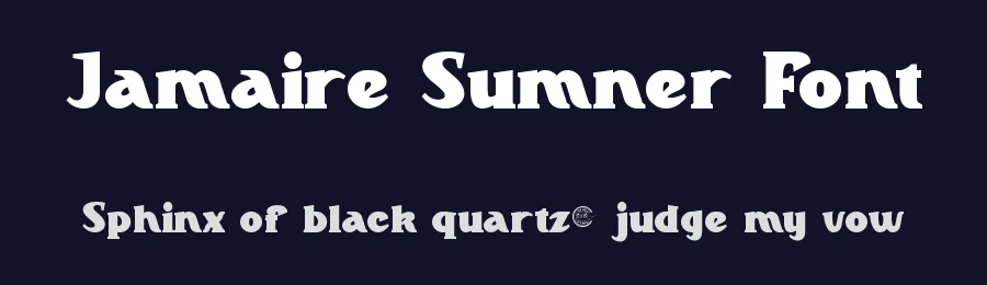 Jamaire Sumner Font by RaisProject — Display Font — thumbnail 2
