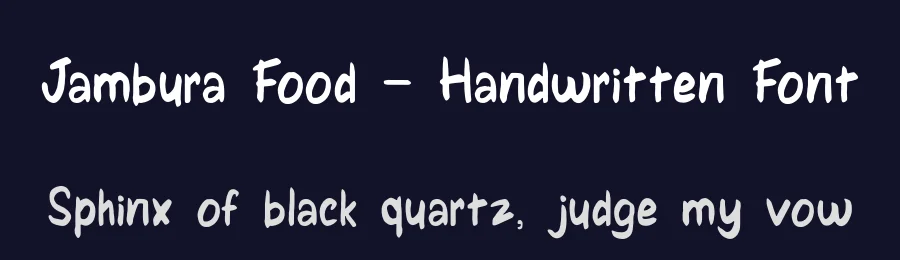 Jambura Food – Handwritten Font by illushvara — Script Handwritten Font — thumbnail 2