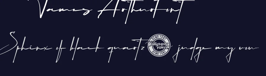James Arthur Font by CalligraphyFonts.net — Script Handwritten Font — thumbnail 2