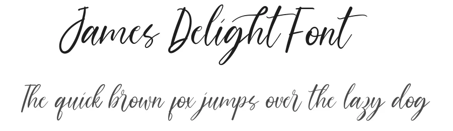 James Delight Font by edricstudio — Script Handwritten Font