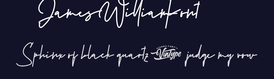 James William Font by VinType — Script Handwritten Font — thumbnail 2