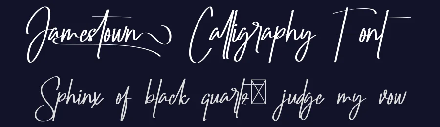 Jamestown Calligraphy Font by nihstudio — Script Handwritten Font — thumbnail 2