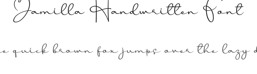 Jamilla Handwritten Font by andikastudio — Script Handwritten Font