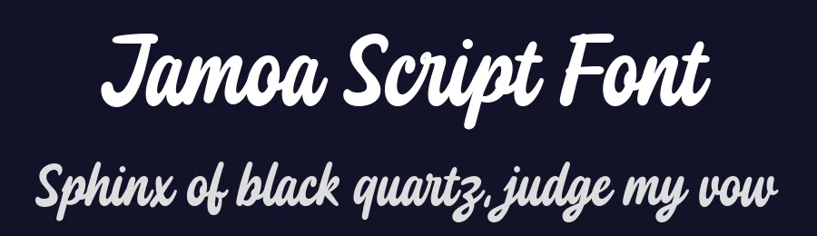 Jamoa Script Font by Fourlines Design — Decorative Font — thumbnail 2