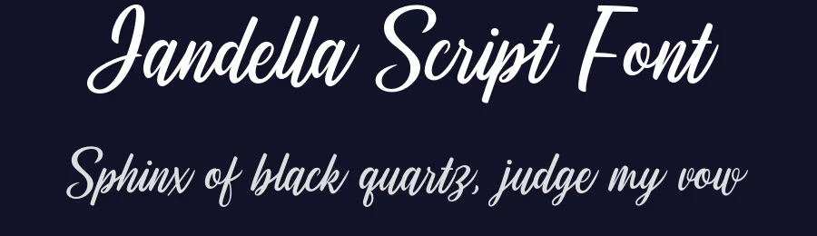 Jandella Script Font by brithostype — Script Handwritten Font — thumbnail 2