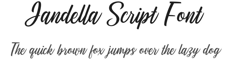 Jandella Script Font by brithostype — Script Handwritten Font