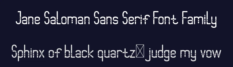 Jane Saloman Sans Serif Font Family by edricstudio — Sans Serif Font — thumbnail 2