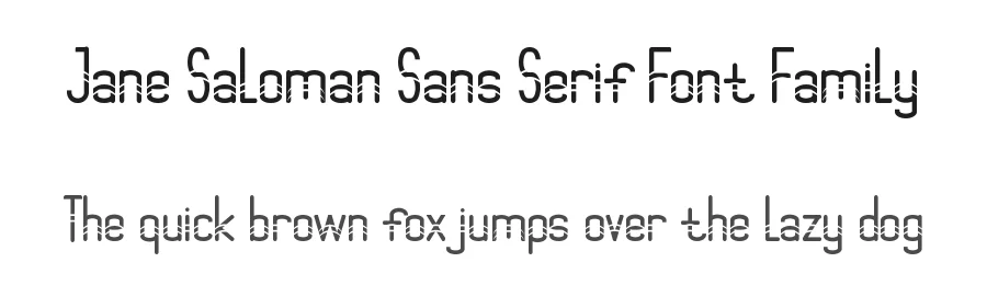 Jane Saloman Sans Serif Font Family by edricstudio — Sans Serif Font