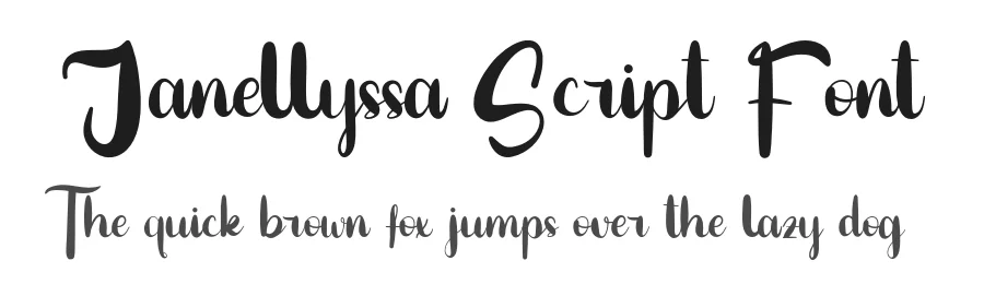 Janellyssa Script Font by Creatifontstudios — Script Handwritten Font