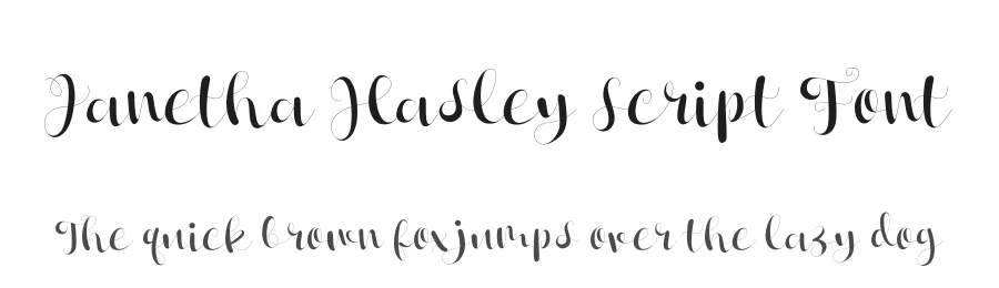Janetha Hasley Script Font by letterenastudios — Script Handwritten Font
