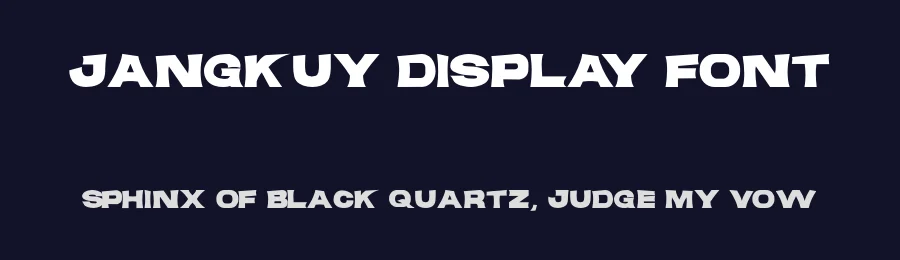 Jangkuy Display Font by Atas Project — Display Font — thumbnail 2