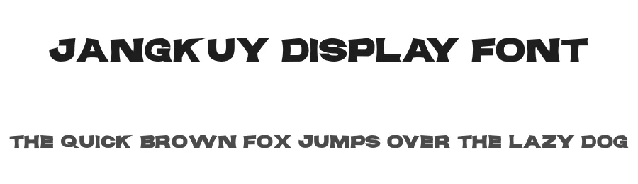 Jangkuy Display Font by Atas Project — Display Font