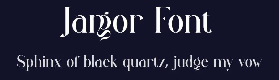 Jangor Font by yaqublekker — Display Font — thumbnail 2