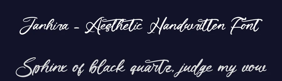 Janhira – Aesthetic Handwritten Font by letterenastudios — Script Handwritten Font — thumbnail 2