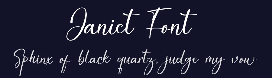 Janiet Font by freshtypeink — Script Handwritten Font — thumbnail 2