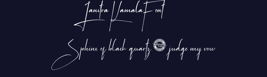 Janitra Kamala Font by CalligraphyFonts.net — Script Handwritten Font — thumbnail 2