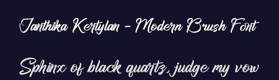Janthika Kertylan – Modern Brush Font by stylishtype.co — Script Handwritten Font — thumbnail 2
