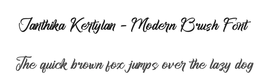Janthika Kertylan – Modern Brush Font by stylishtype.co — Script Handwritten Font