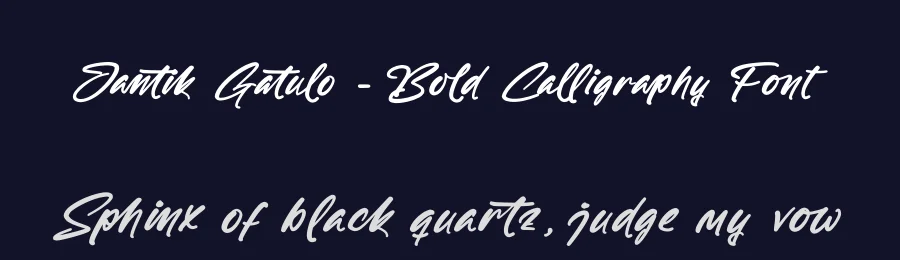 Jantik Gatulo – Bold Calligraphy Font by stylishtype.co — Script Handwritten Font — thumbnail 2