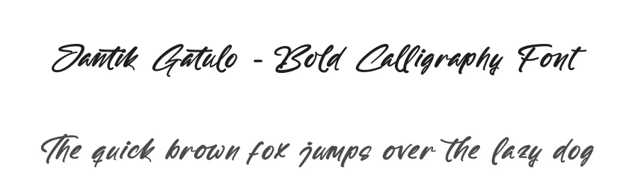 Jantik Gatulo – Bold Calligraphy Font by stylishtype.co — Script Handwritten Font