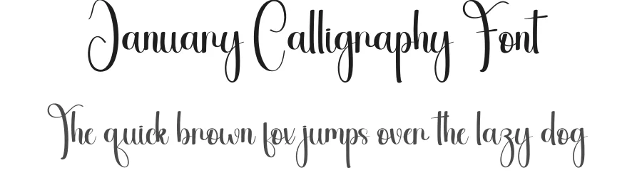 January Calligraphy Font by andikastudio — Script Handwritten Font