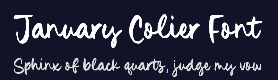 January Colier Font by Timur type — Script Handwritten Font — thumbnail 2