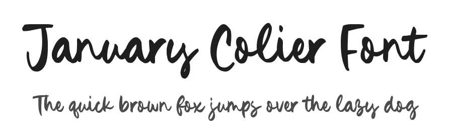 January Colier Font by Timur type — Script Handwritten Font