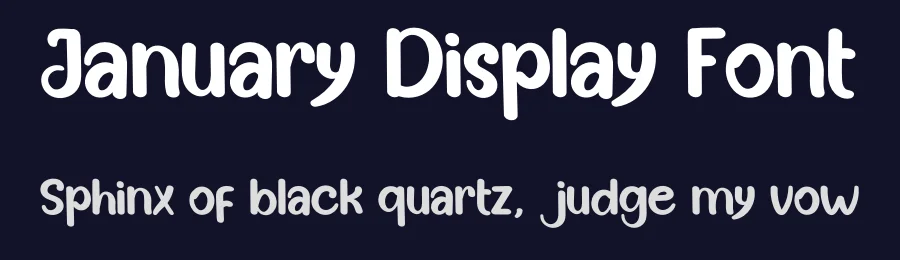 January Display Font by inermediaSTUDIO — Display Font — thumbnail 2