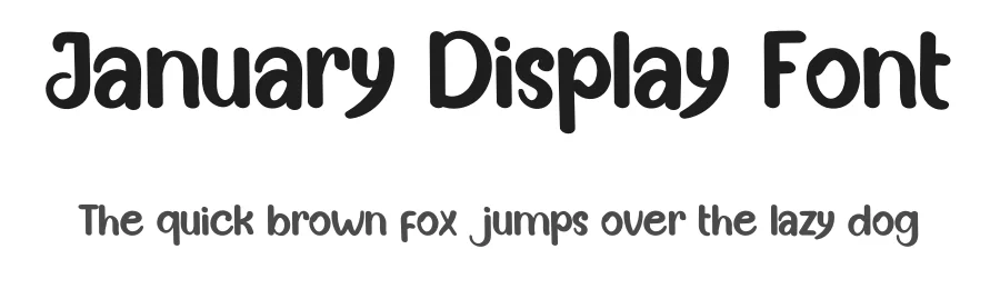 January Display Font by inermediaSTUDIO — Display Font