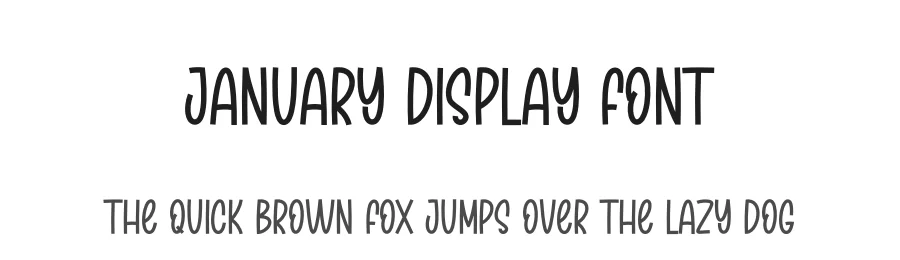 January Display Font by creativeletter — Display Font