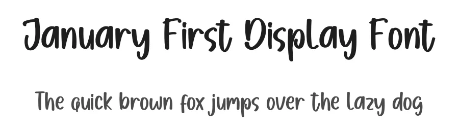 January First Display Font by inermediaSTUDIO — Display Font