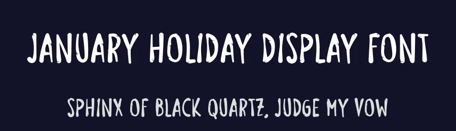 January Holiday Display Font by andikastudio — Script Handwritten Font — thumbnail 2