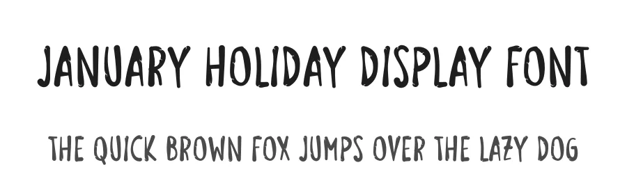 January Holiday Display Font by andikastudio — Script Handwritten Font