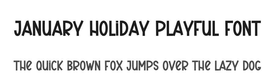 January Holiday Playful Font by creativeletter — Display Font