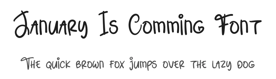 January Is Comming Font by andikastudio — Script Handwritten Font