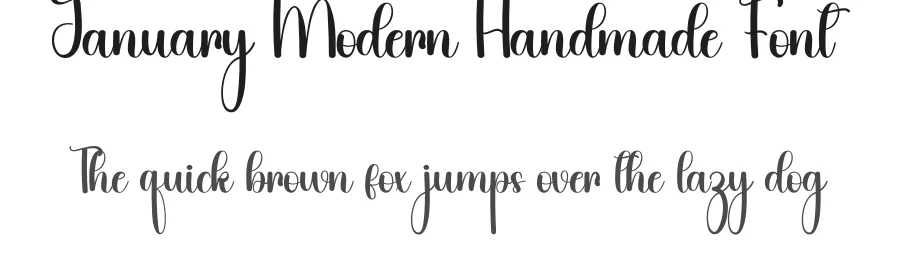 January Modern Handmade Font by inermediaSTUDIO — Script Handwritten Font