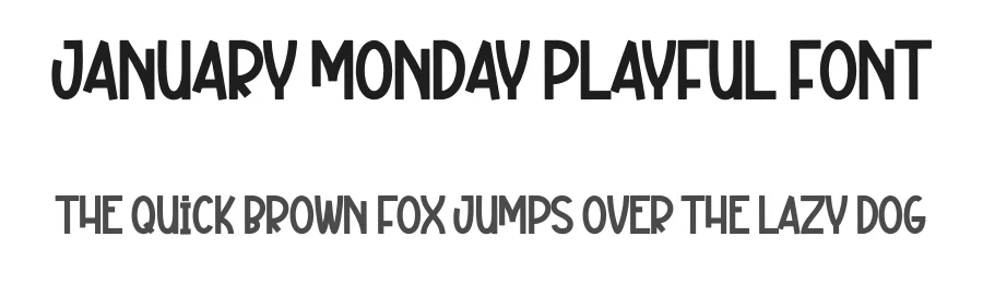 January Monday Playful Font by creativeletter — Display Font